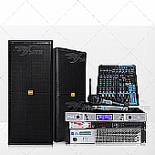 Small Commercial live performance sound system-B